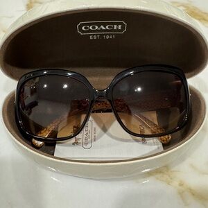 Coach Black and Brown Sunglasses